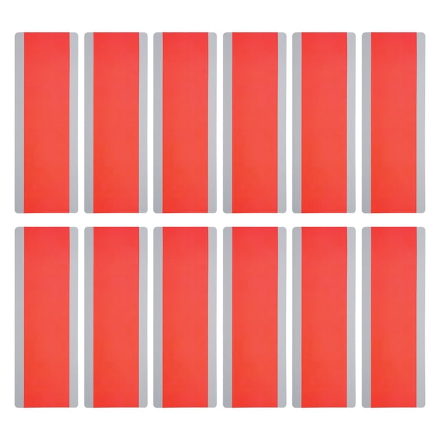 Unique Bargains Guided Reading Strips Tracking Surligner Marque-Page Coloré Rouge 12 Pcs