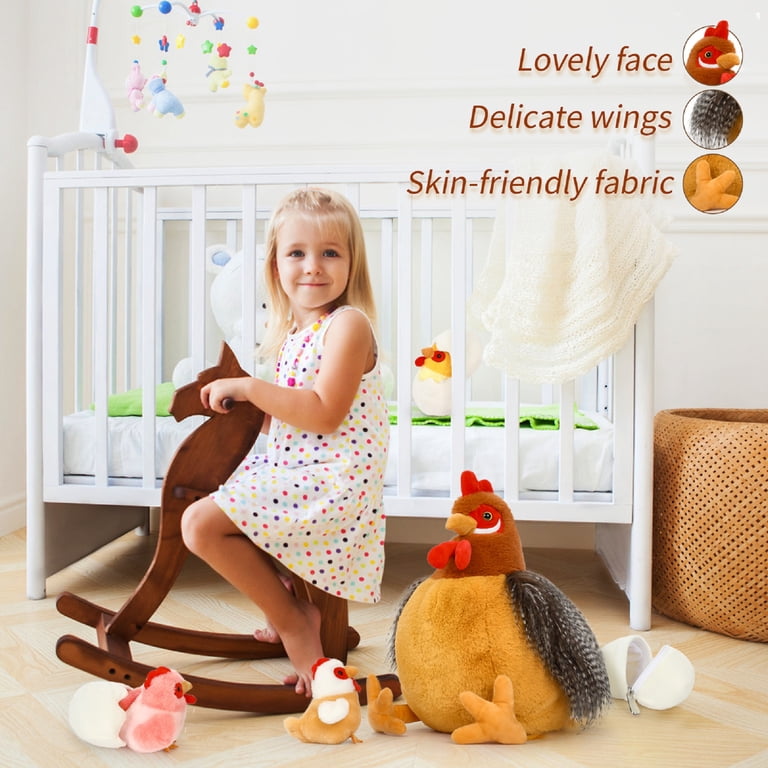 MaoGoLan Chicken Plush Set, 8-Piece with Nest House photo 5