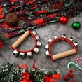 thumbnail image 3 of 6 Pcs Cloche Instrument de Percussion Cinq Cloches Bracelet Cloche en Cuir, 3 of 5