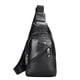 thumbnail image 2 of Bandolera de Cuero para Hombre | Bandolera Impermeable Suave de un Hombro Cruzada para Hombre | Bolso de Hombro Delgado para Viajes de Negocios Casuales, Marrón Caqui, 2 of 8