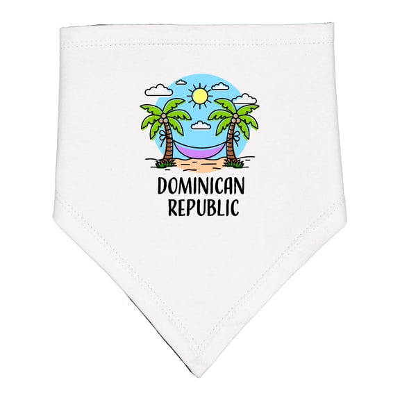 Inktastic Summer Vacatoion in the Dominican Republic Baby Bandana Bib