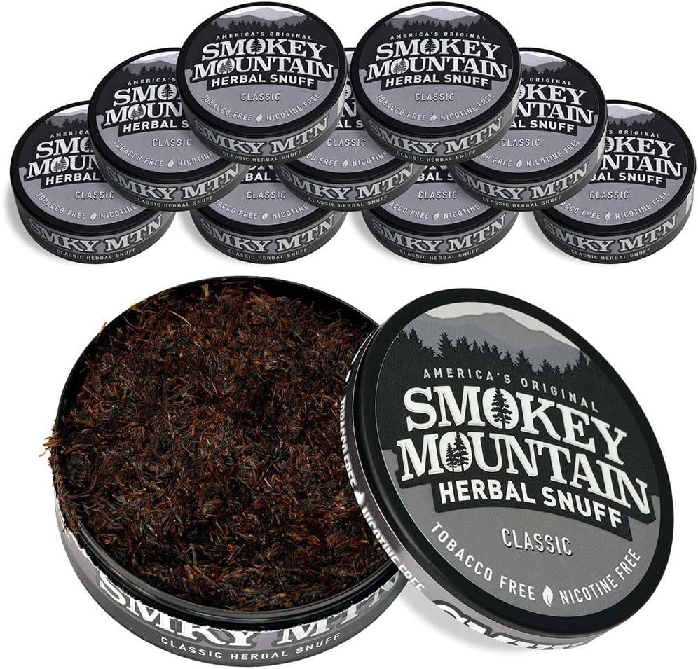 tobacco free chew walmart Smokey Mountain Wintergreen Herbal Chew - Refreshing Flavored Alternative 5  Cans