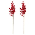 thumbnail image 3 of Raindrops Holiday Berry Stems for Christmas Adornment 2Pcs, 3 of 8