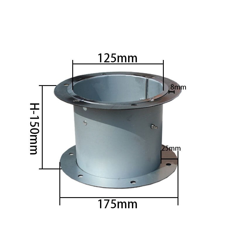 Galvanized air damper valve air duct damper for ventilation pipe valve With flange