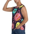 thumbnail image 3 of Picia Donuts1 mens Cotton Tank Undershirts , Moisture-wicking Ribbed Tanks, Lightweight Cotton Tank Undershirts-X-Large, 3 of 8