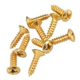 thumbnail image 2 of 50 Uds guitarra eléctrica bajo torllos de montaje conjunto de accesorios 12mm dorado shamjiam Tornillos de montaje del golpeador de guitarra, 2 of 4