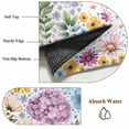 thumbnail image 6 of Area Rug for Living Room, Sunflower Non-Slip Indoor Large Carpet for Bedroom/Dining Room, Colorful Flowers Summer Botanical Watercolor Washable Low-Profile Rectangle Floor Runner Rugs - 4 x 6 Ft, 6 of 7