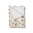 thumbnail image 2 of Japanese Garden Soft Flannel Fleece Throw Blanket, Painting of Lemons Leaves and Flowers Flourishing Botanical Art, Cozy Plush for Indoor and Outdoor Use, 50" x 70", Multicolor, by Ambesonne, 2 of 5