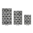 thumbnail image 5 of Better Trends 3-Piece Bathroom Rug Set 100% Cotton Soft & Water Absorbent, Non-Slip, Machine Washable Bath Mats – For Bathroom, Sink, Tub, Shower – Size 17x24, 21x34, 24x40 Savio Collection – Gray, 5 of 7