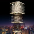 thumbnail image 3 of Miumaeov Modern Luxury K9 Crystal Chandelier Raindrop Ceiling Light Pendant Lamp Fixture L60cm×W60cm×H200cm, 3 of 20