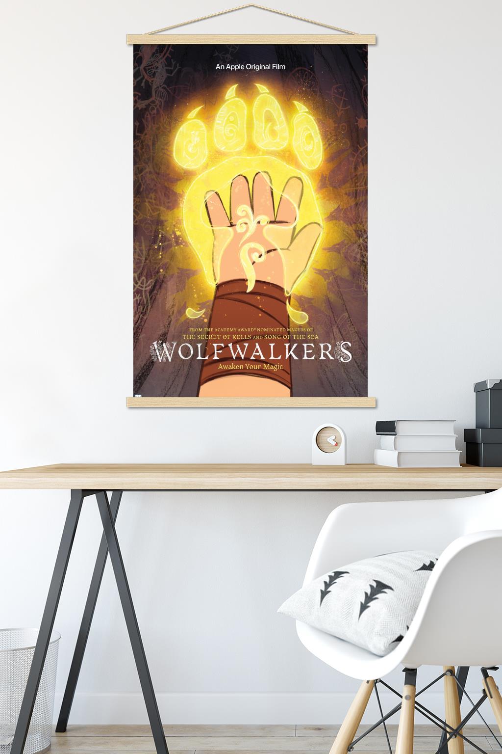 Wolfwalkers - Paw Wall Poster with Wooden Magnetic Frame, 22.375" x 34"