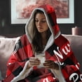 thumbnail image 5 of Birthday Gift for Mom, Oversized Hoodie Mom Hooded Blanket Wearable Blanket Mama Blanket Hoodie Cozy Fleece Flannel Wearable Blanket Christmas Gifts for Mom, Oversized Mama Wearable Blanket, 5 of 6