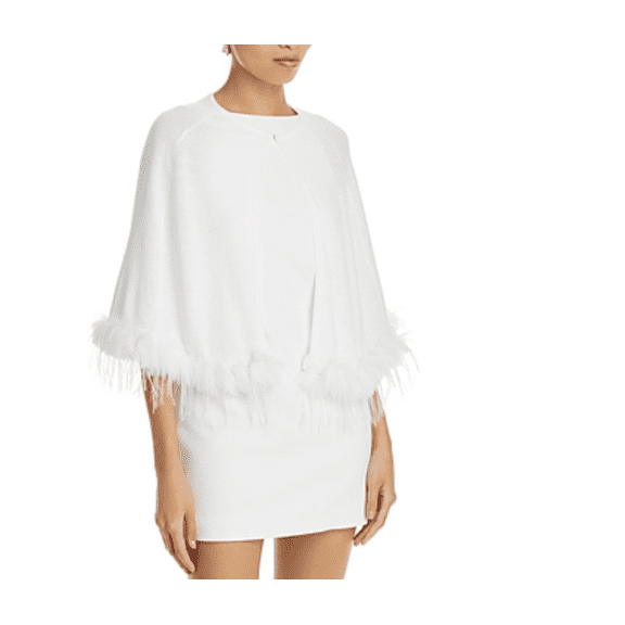 Echo Faux Fur Trim Knit Cape