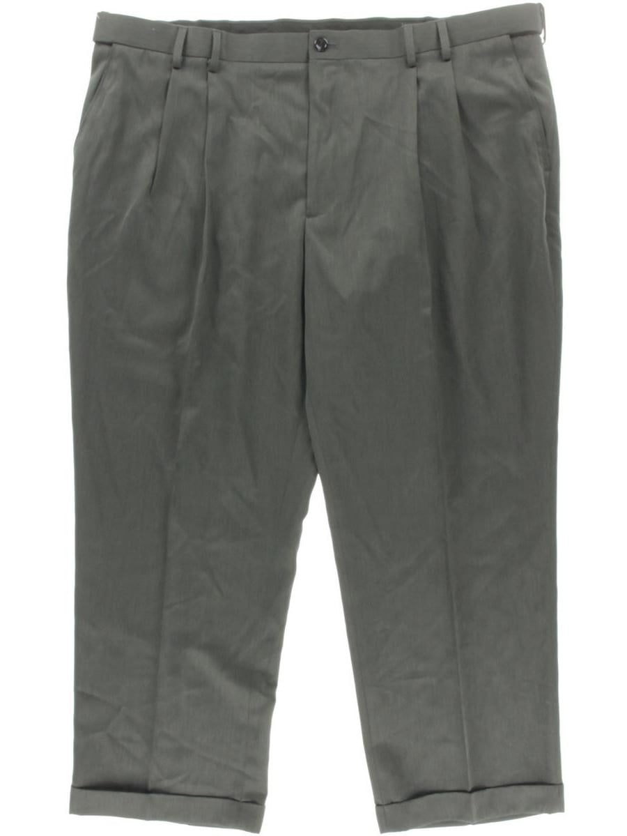 mens big and tall grey dress pants