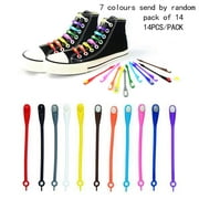 36 packs M-Tie Silicone Shoelace Kids Adult Rubber Elastic Slip Sneaker