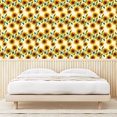 thumbnail image 3 of Ambesonne Garden Peel & Stick Wallpaper for Home, Sunflowers Scenery Pattern, 13"x72", Paprika and Fern Green, 3 of 5