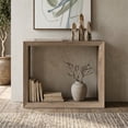thumbnail image 4 of Evelyn&Zoe Modern Farmhouse 36" Wide Antiqued Gray Oak Console Table, 4 of 7