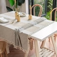 thumbnail image 3 of Cotton linen, fade proof tablecloth, washable, dust proof, kitchen, party tablecloth, 3 of 5