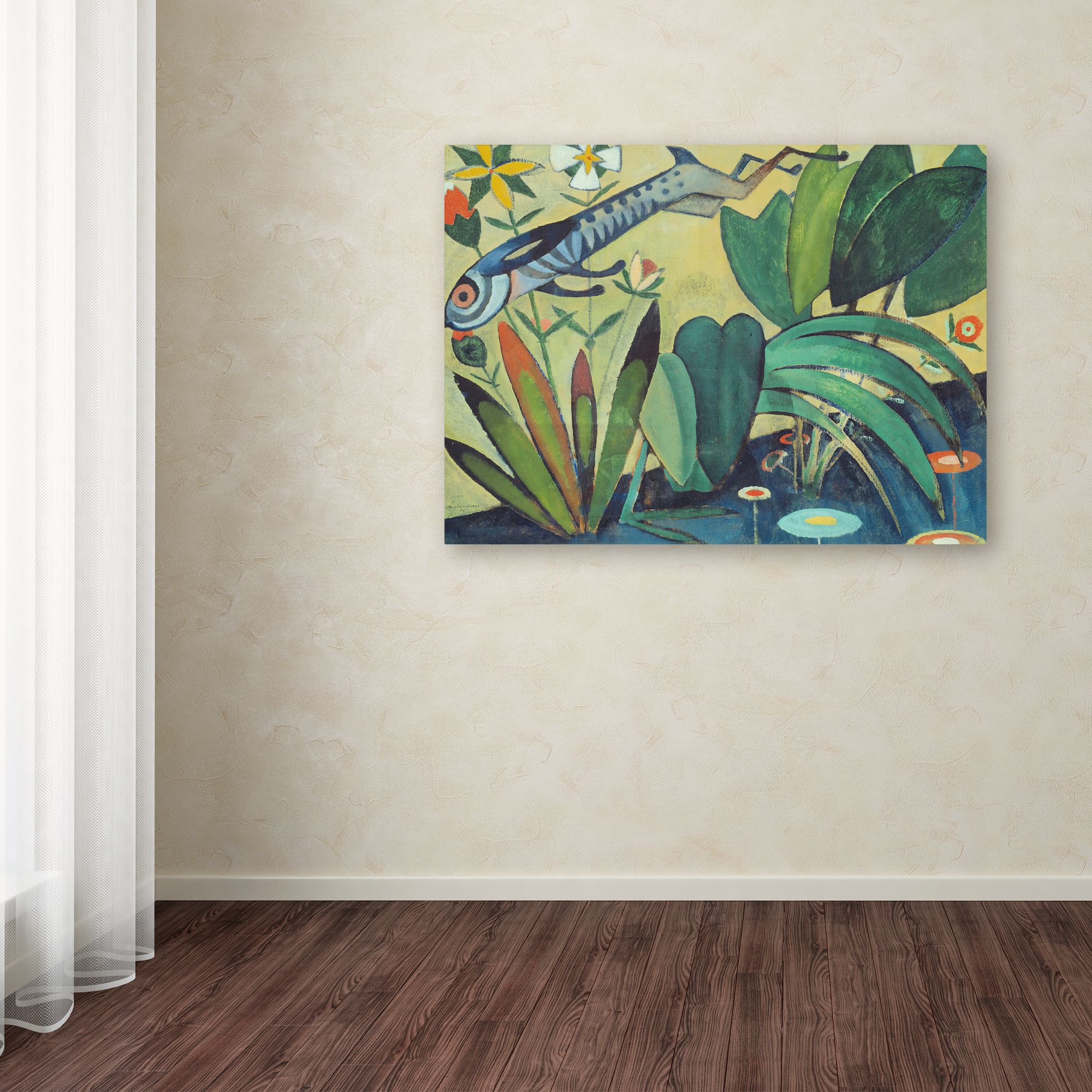 Souza Cardoso 'The Leap Of The Rabbit' Canvas Art