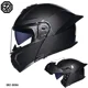 thumbnail image 3 of Casco de motocicleta abatible hacia arriba con doble espejo trasero grande, para las cuatro estaciones, de cara completa, para carreras de motos, motocross, lentes de visión nocturna, 3 of 5