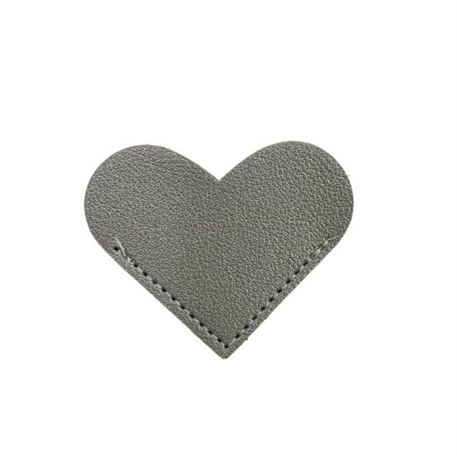 CAROOTU PU Leather Heart Bookmark Creative Book Corner Protective Cover Bookworm Present for Book Lover New