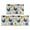 Hen and Sunflower White Pattern, variant on Rooster and Floral White Pattern Anti Fatigue Kitchen Rugs Set Of 2, Non Slip Washable Decorative Floor Mats for Kitchen Sink Laundry, 17"x30" and 17"x47"