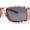 Light Red - Black, variant on Polarized Womens Rhinestone 62mm Rectangle Fit Over Sunglasses Over Glasses Light Red - Black