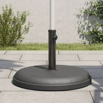 vidaXL Parasol Base Dark grey Plastic, concrete, Iron tube 55.1 lb