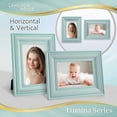 thumbnail image 6 of Langdon House 4x6 Eggshell Blue Real Wood Picture Frames with Gold Accents, 2 Pack, Lumina Collection (US Company), 6 of 7