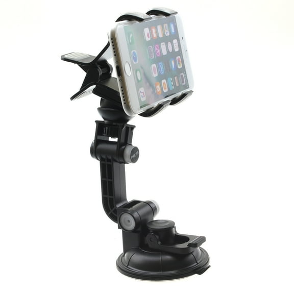 Dash Car Mount for Samsung Galaxy S24 FE - Windshield Holder Cradle Swivel Dock for Galaxy S24 FE