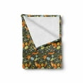 thumbnail image 2 of Woodland Soft Flannel Fleece Blanket, Forest Fauna Design Fox Squirrel and Birds on Dark Toned Backdrop Nature Elements, Cozy Plush for Indoor and Outdoor Use, 70" x 90", Multicolor, by Ambesonne, 2 of 6