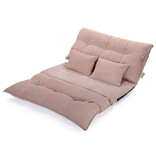 picture Floor Sofa Bed Walmart jaxpety folding floor sofa bed lounge chaise video gaming sofa bed lazy couch w 2 pillow beige