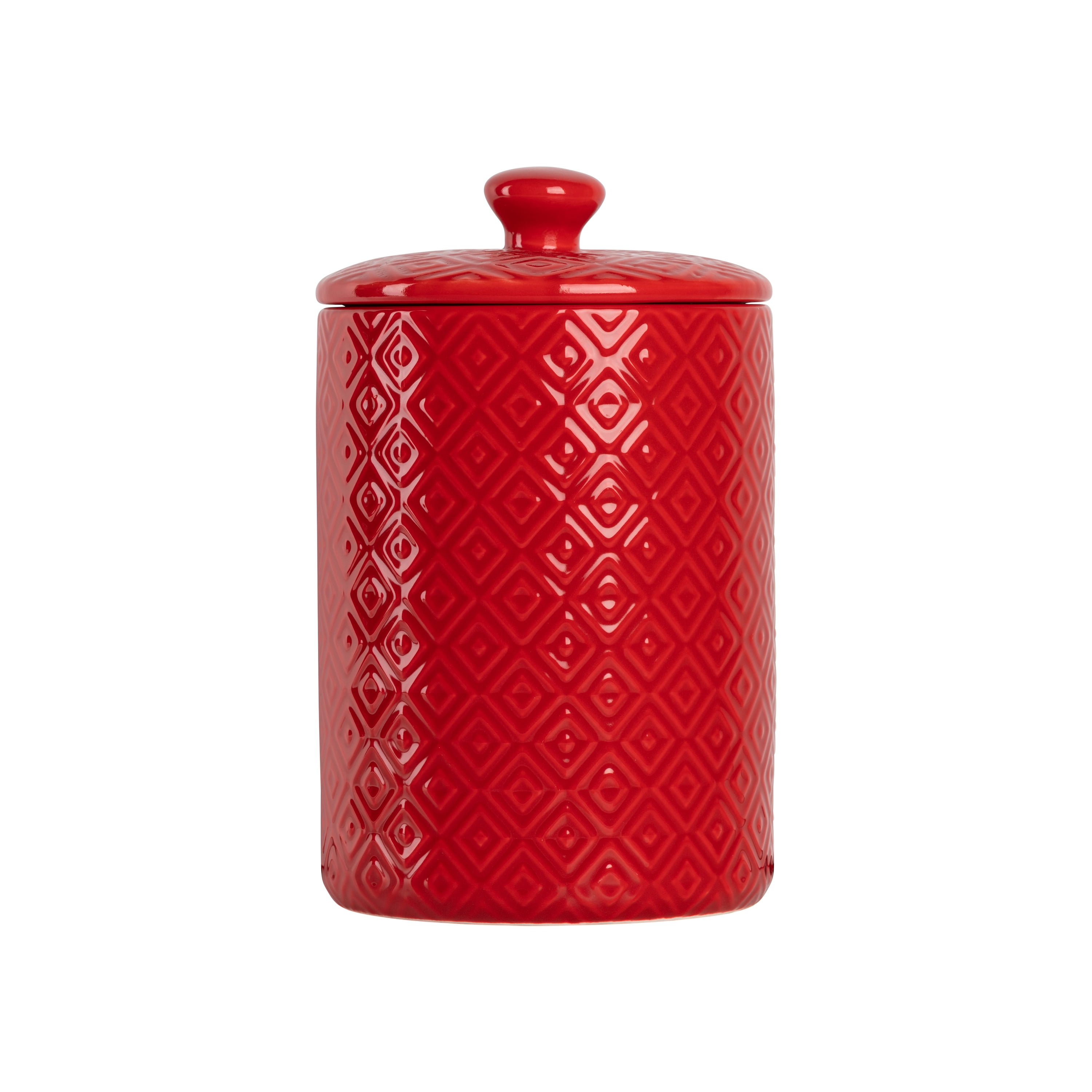 HiEnd Accents Savannah 3-Piece Canister Set; Red