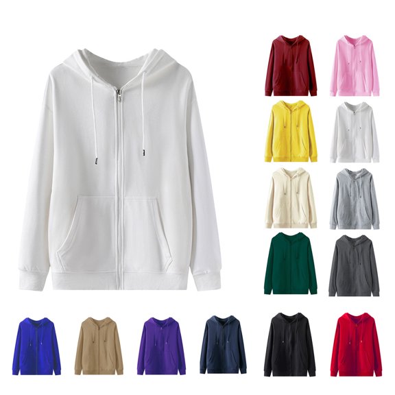 Chiccall Mens Lightweight Hoodie Fleece Breathable Wicking Full Zip Long Sleeve Drawstring Hooded Sweatshirts with 2 Pockets