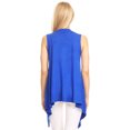 thumbnail image 6 of Made by Johnny Women's Lightweight Sleeveless Draped Open Cardigan XL ROYAL_BRITE, 6 of 7