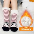 thumbnail image 2 of Slipper Socks for Women, AMITOFO Winter Warm Fuzzy Sherpa Socks Non Slip Grips Cartoon Animals Thick Cozy Fluffy Fleece Floor Socks with Grippers, 9-11, 2 of 6