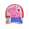 thumbnail image 3 of Baseball Cap - Peppa Pig - White/Red 3D Flowers, 3 of 3