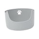 thumbnail image 3 of Bandeja de arena para gatos pequeños y grandes, lados altos, suministros para mascotas antisalpicaduras, caja de arena para inodoro frontal baja en , GRIS, 3 of 8