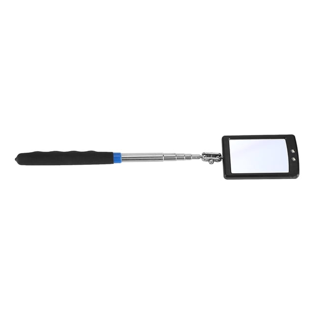 Miroir Télescopique Réglable Éclairé à LED pour Voiture, Poignée Confortable Miroir d'Inspection de Véhicule, Inspection Auto Mécanicien pour Véhicule