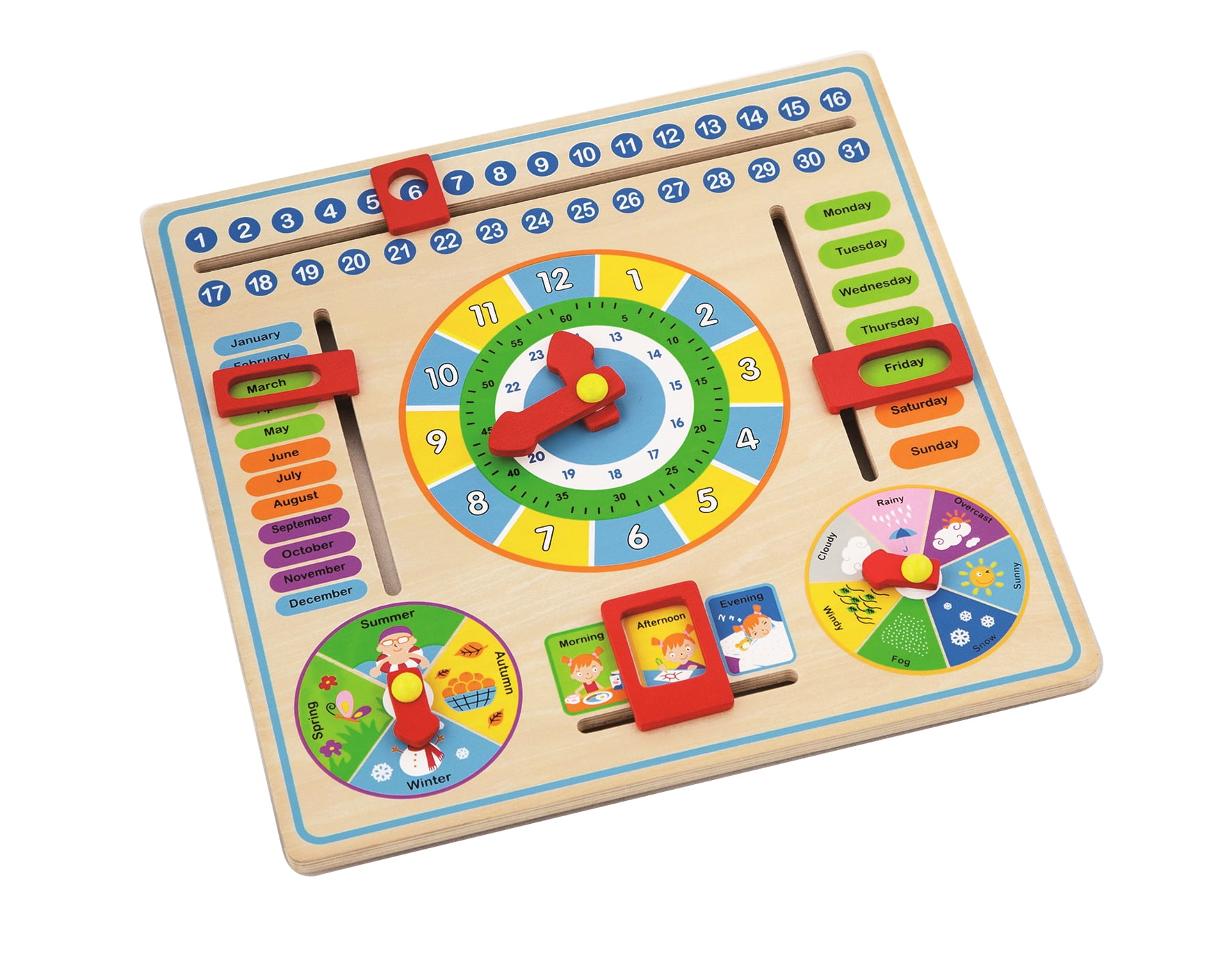 Time Telling Game Teach Time Clock Educational Toy for Kids Walmart