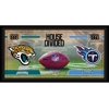 Jacksonville Jaguars vs. Tennessee Titans Framed 10" x 20" House Divided Football Collage