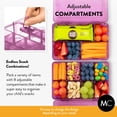 thumbnail image 4 of Juego de recipientes para aperitivos Mothercould con 8 compartimentos (paquete de 2), 4 of 9