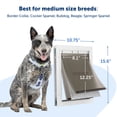 thumbnail image 6 of PetSafe Extreme Weather Aluminum Pet Door for Dogs and Cats, Medium, 6 of 7