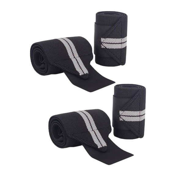 Dickly 4 Pieces Weight Lifting Wrist Wraps Support Compression Wrist Support Braces for