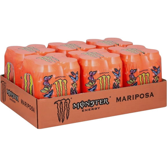 Monster Energy Mariposa (U.S. Papillon Flavor) Imported from South Africa | Peach & Nectarine | 500ml Cans 24 Pack