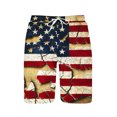 thumbnail image 6 of Stamzod American Flag Swim Shorts Men Swimming Trunks Summer Beach Bathing Suit with Elastic Waist Pockets White XXL, 6 of 6