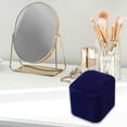 thumbnail image 2 of Unique Bargains Luxury Ring Box Jewelry Display Box for Engagement Disposal Decorative Box Suede Blue, 2 of 7