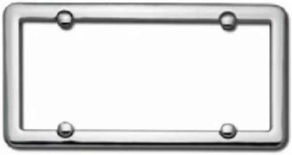 Two Nouveau Chrome License Plate Frames - Walmart.com