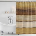 thumbnail image 2 of Vintage Yellow Wood Shower Curtain, Waterproof Shower Curtains for Bathroom, Farmhouse Retro Wooden Plank Washable Fabric Bathtub Curtain Set Bath Decor with 12 Hooks 48"x72", 2 of 6
