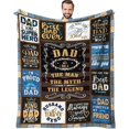 thumbnail image 1 of LHSHID Dad Gifts Throw Blanket Birthday Gifts for Dad from Daughter Son Best Dad Ever Gifts Presents for Dad from Kids Dads Birthday Gifts Ideas Gifts for Dad Who Wants Nothing 50"x60", 1 of 7